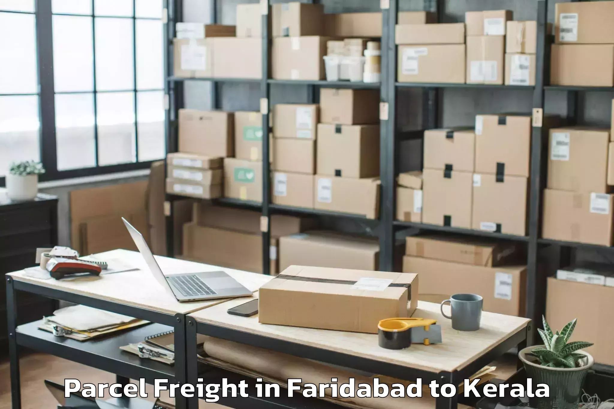 Efficient Faridabad to Guruvayoor Parcel Freight